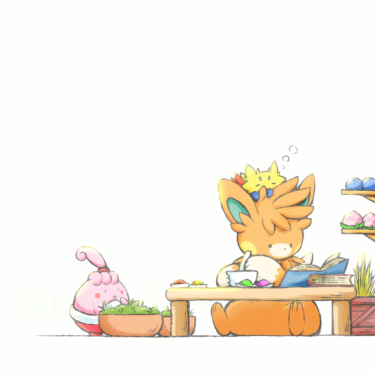 This is a pixiv picture whose title is 調合.