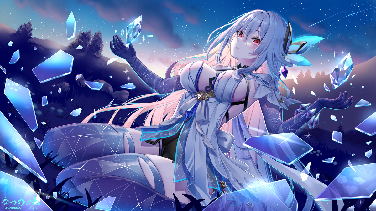 This is a pixiv picture whose title is スカーク／原神.