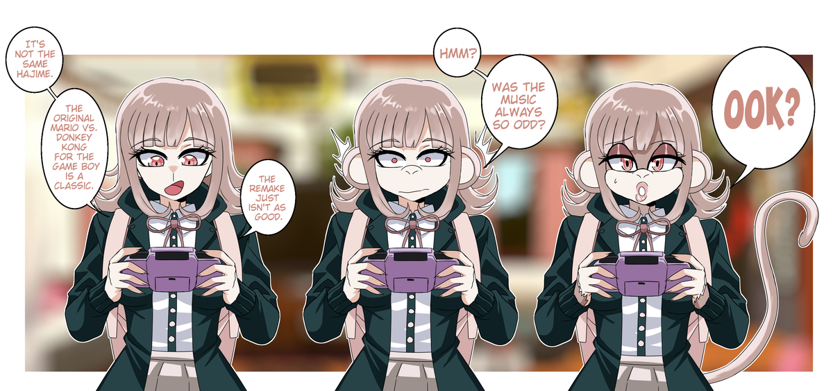 This is a pixiv picture whose title is Chiaki Monkey TF.
