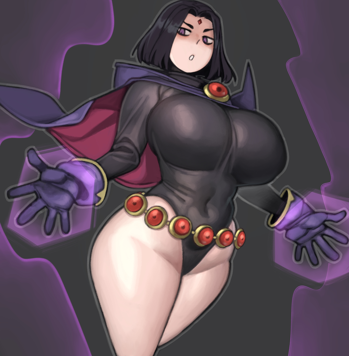 This is a pixiv picture whose title is Raven💜.