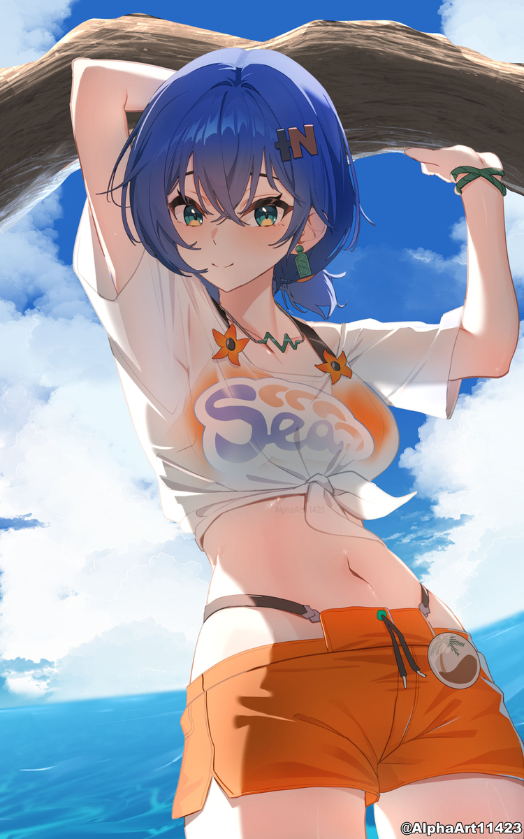 This is a pixiv picture whose title is Belle Swimsuit.
