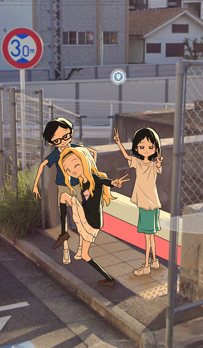 This is a pixiv picture whose title is 仲良し３人組＋α.