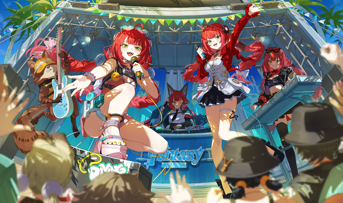 This is a pixiv picture whose title is 柚葉のファンタジーフェス！.