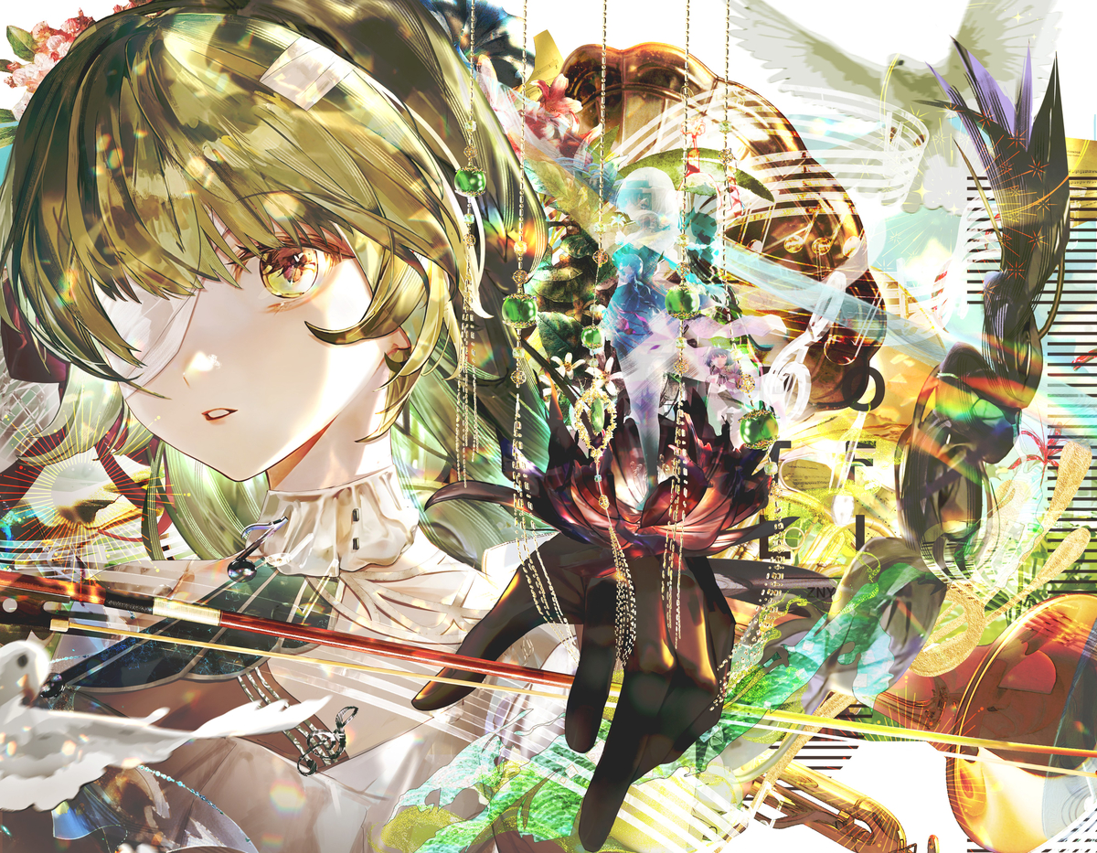 This is a pixiv picture whose title is 血眼的魔女.