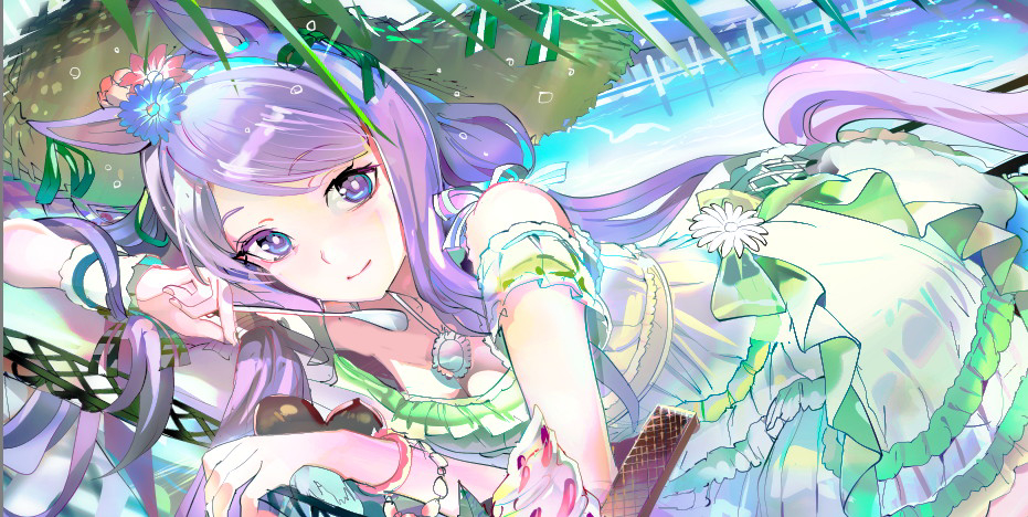 This is a pixiv picture whose title is 水着マックイーン.
