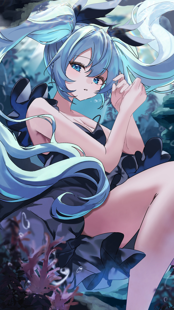 This is a pixiv picture whose title is 深海少女.
