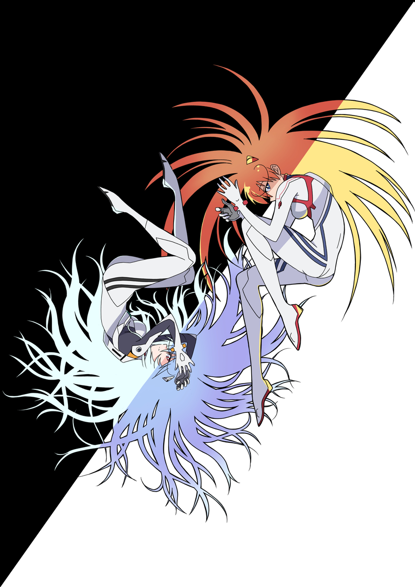 This is a pixiv picture whose title is レイ＆アスカ.