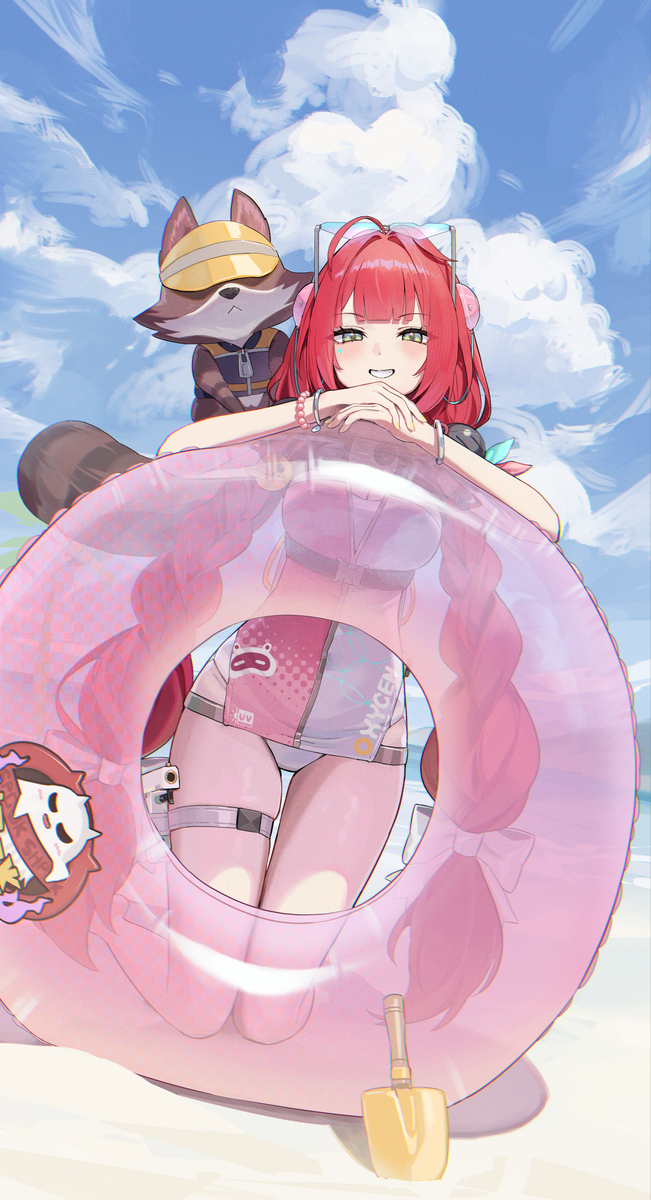 This is a pixiv picture whose title is 水着柚葉.