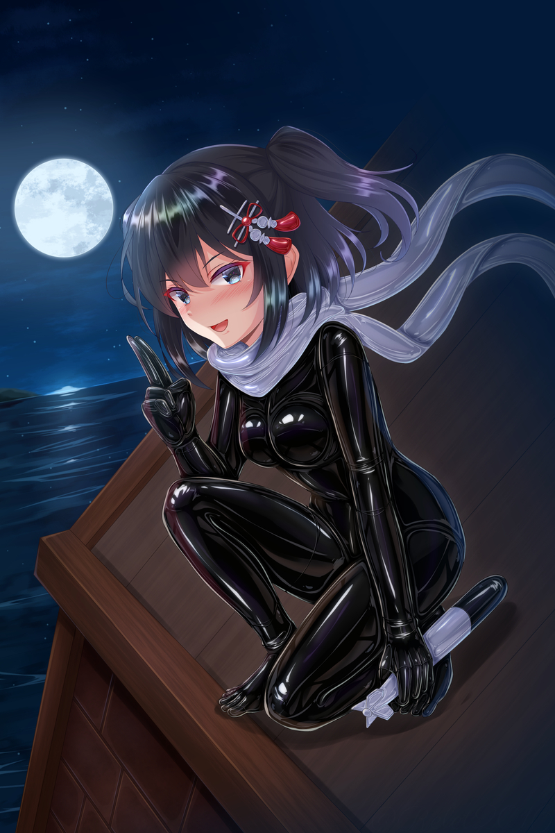 This is a pixiv picture whose title is ラバー川内.
