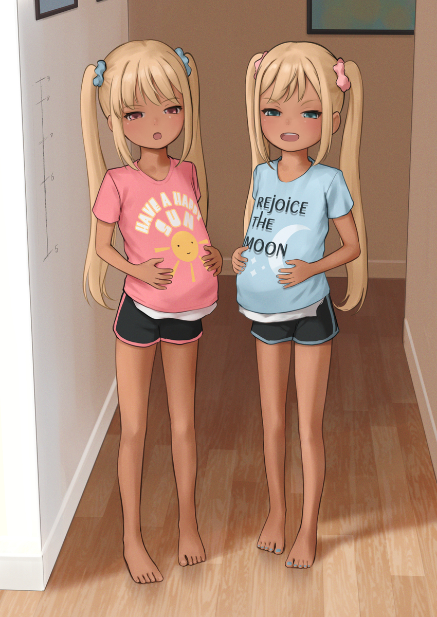 This is a pixiv picture whose title is 「お兄ちゃん！責任を取って！」.