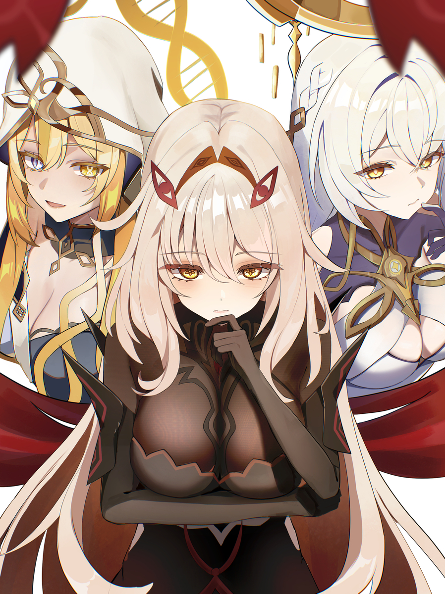 This is a pixiv picture whose title is 四執政のお三方.