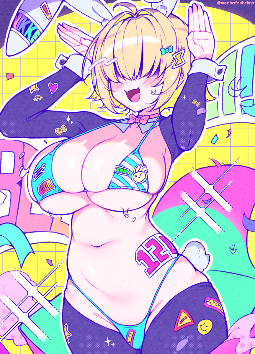 This is a pixiv picture whose title is 니케)역바니 일레그.