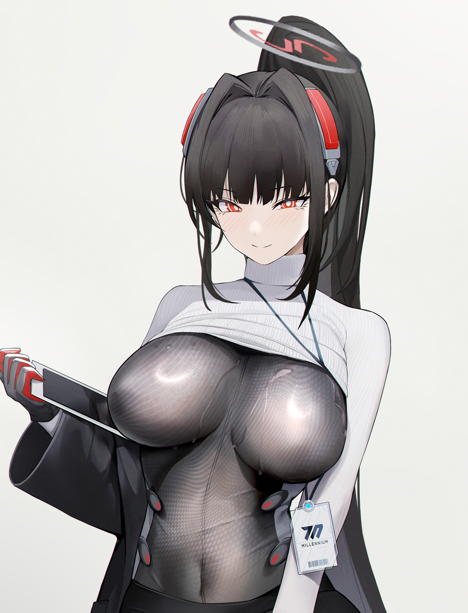 This is a pixiv picture whose title is 莉音OL & 战斗服莉音.
