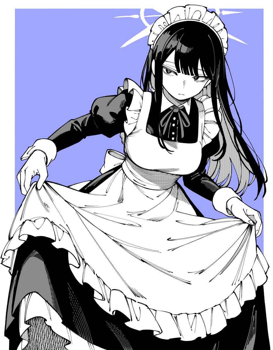 This is a pixiv picture whose title is メイドさっちゃん.
