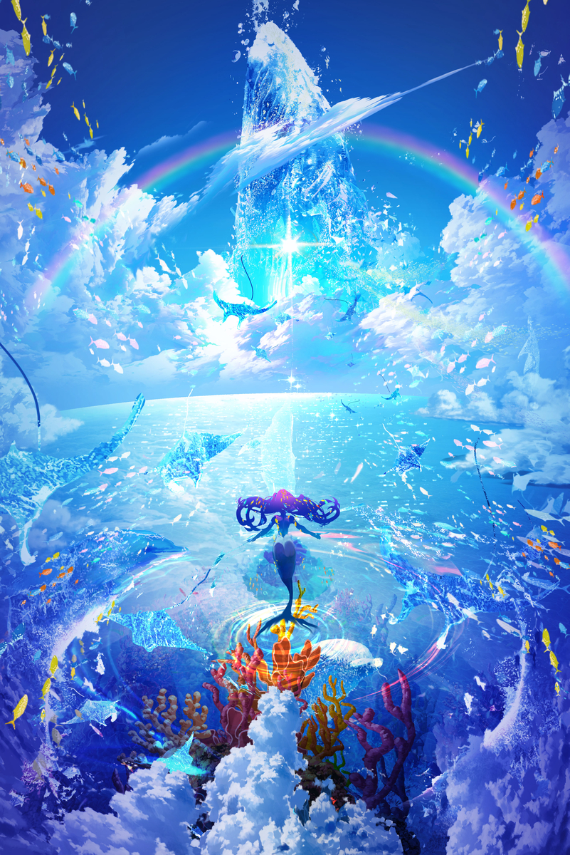 This is a pixiv picture whose title is なないろの #虹の日🌈.