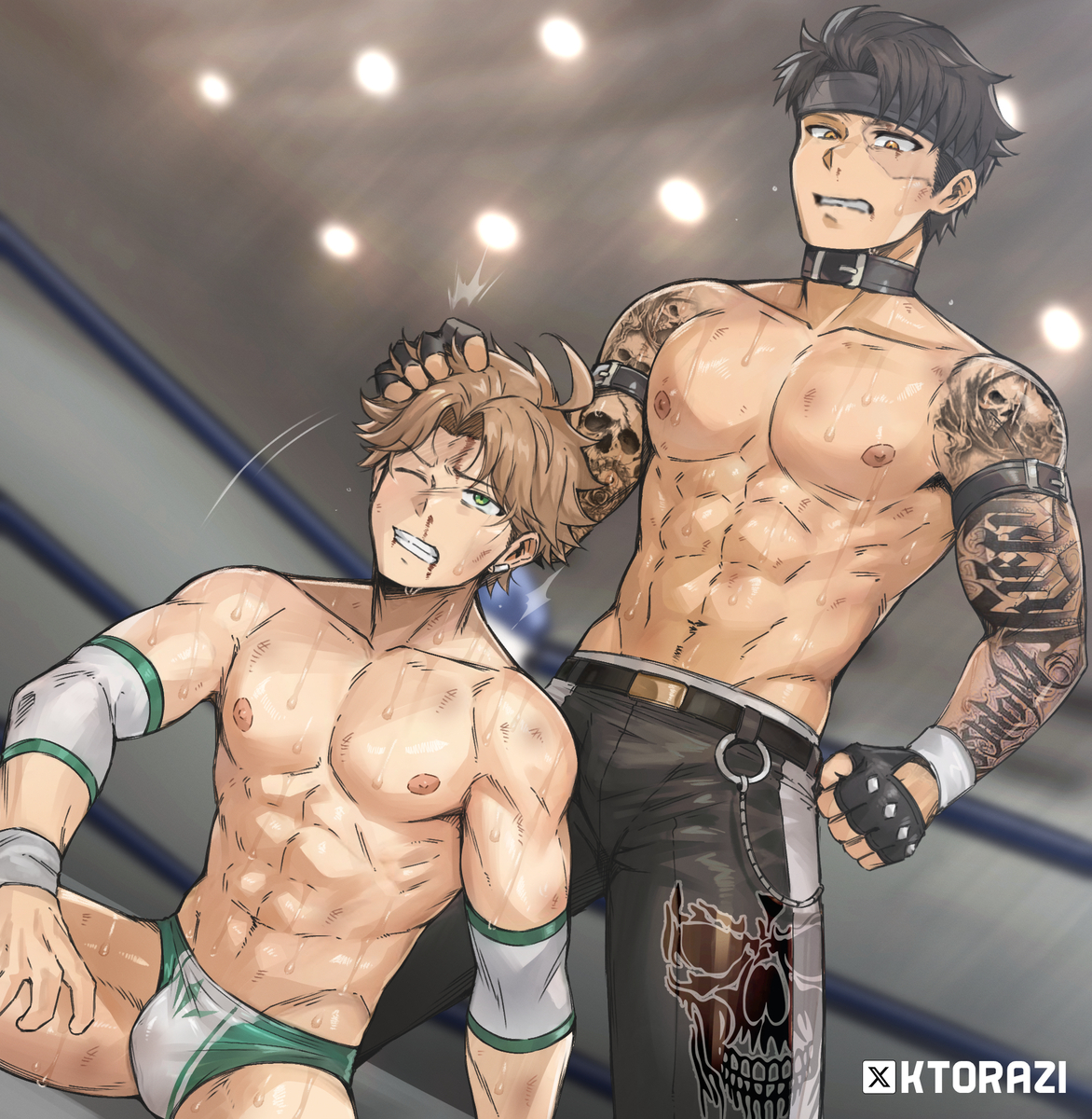 This is a pixiv picture whose title is おい、立てよ！.