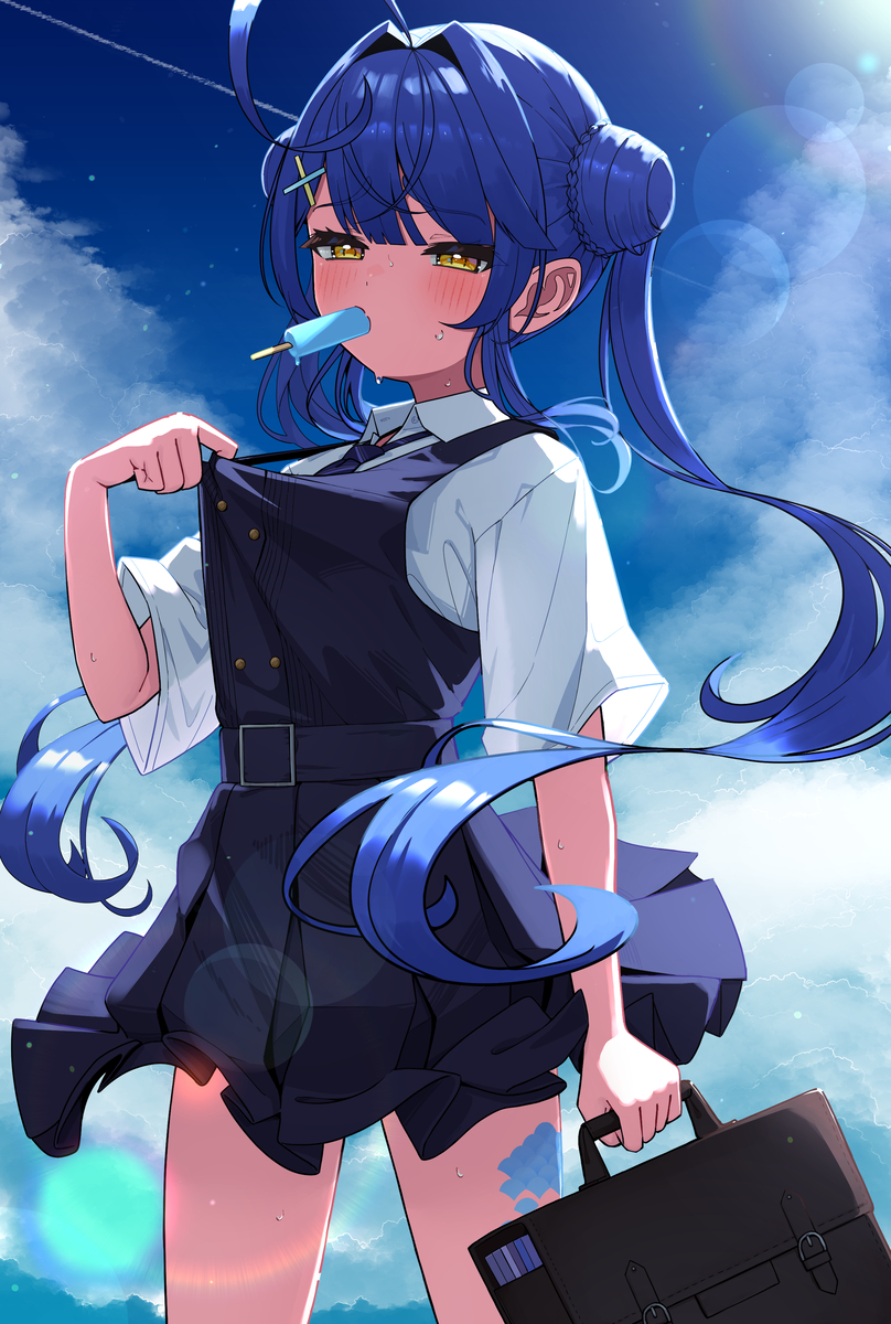 This is a pixiv picture whose title is 夏心.