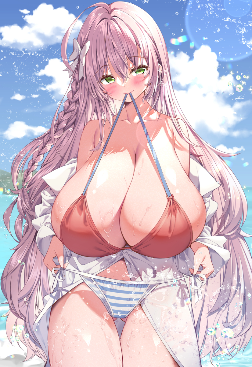 This is a pixiv picture whose title is 水着ハナコ🤗 🩲.