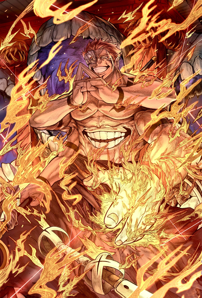 This is a pixiv picture whose title is 『両面宿儺 』.