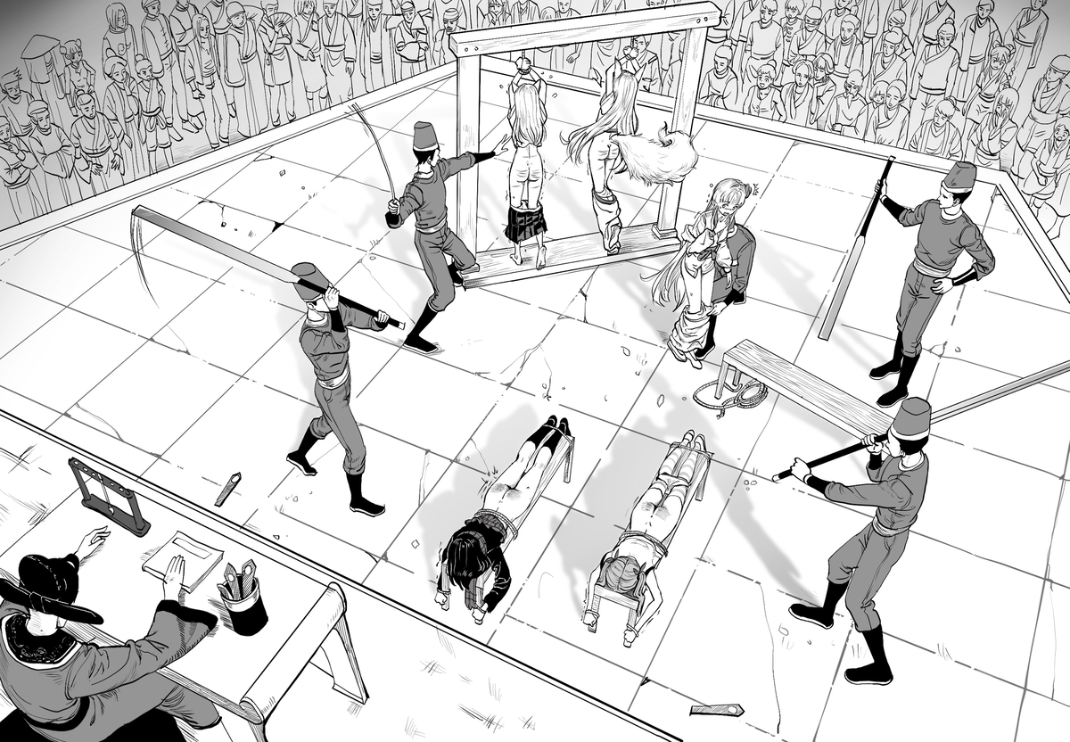 This is a pixiv picture whose title is 【约稿】刑堂之上.