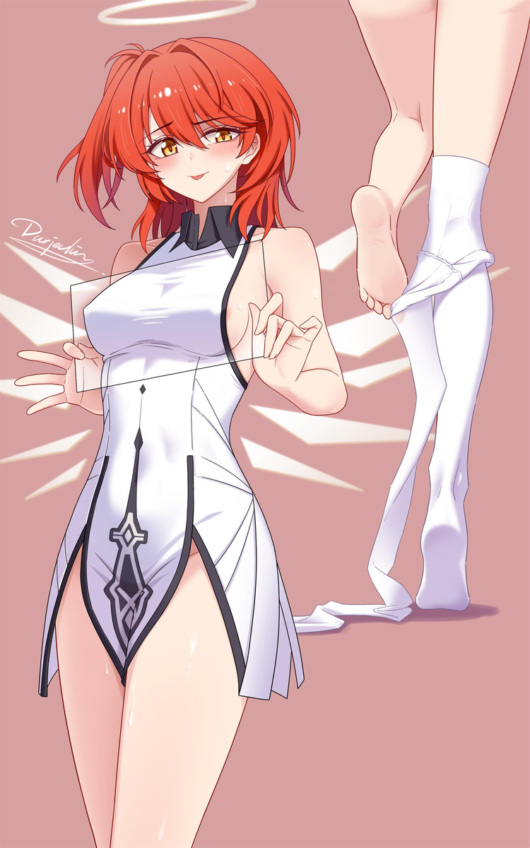 This is a pixiv picture whose title is 热能天使 HOT Exusiai.