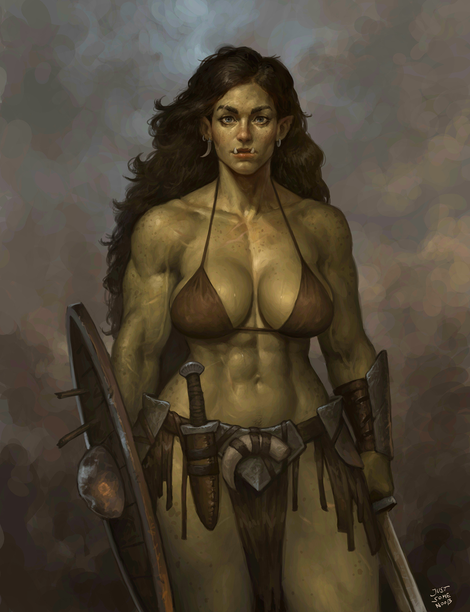 This is a pixiv picture whose title is Orc Raider.