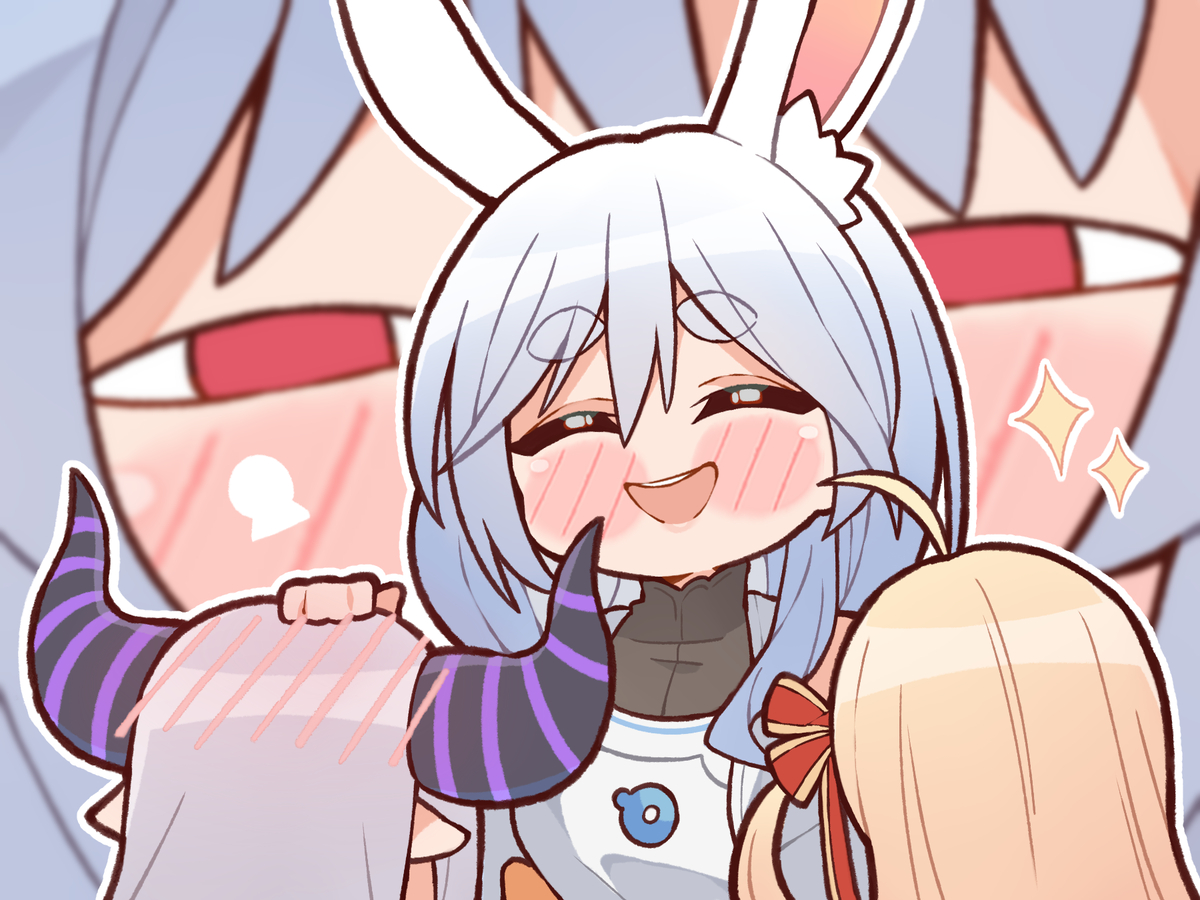 This is a pixiv picture whose title is 🐰.