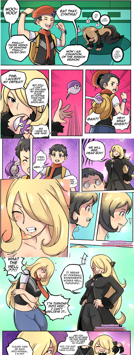 This is a pixiv picture whose title is Pokemon - Lucas to Cynthia TSF.