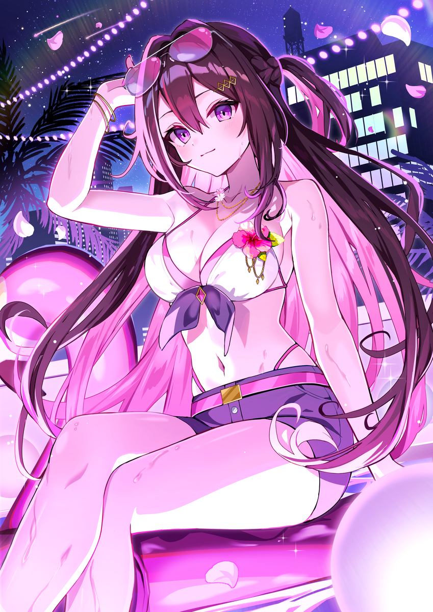 This is a pixiv picture whose title is サマーナイト.