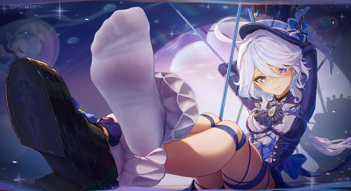 This is a pixiv picture whose title is 【限定】水之疗法.