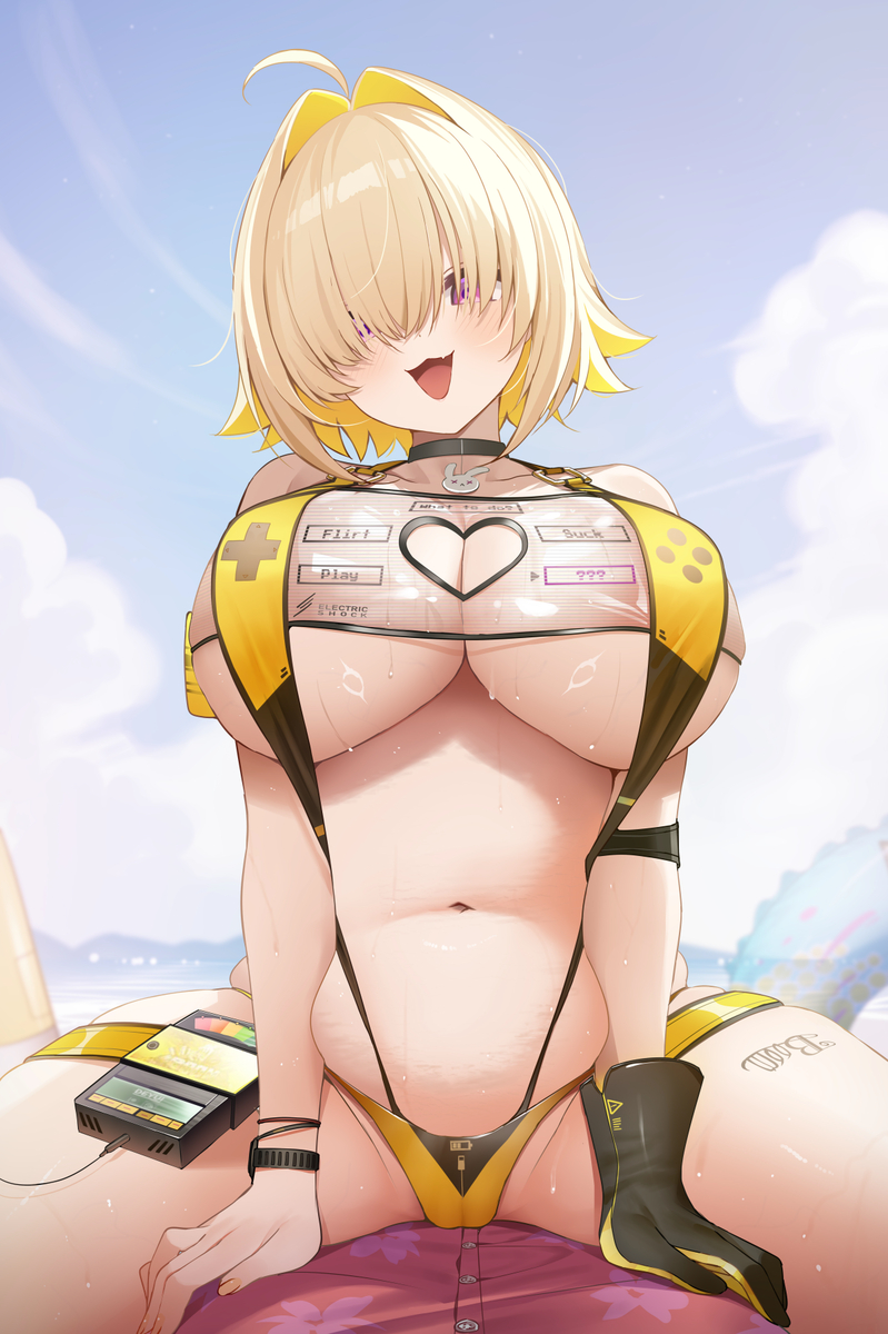 This is a pixiv picture whose title is Playing a game with Elegg 💛.