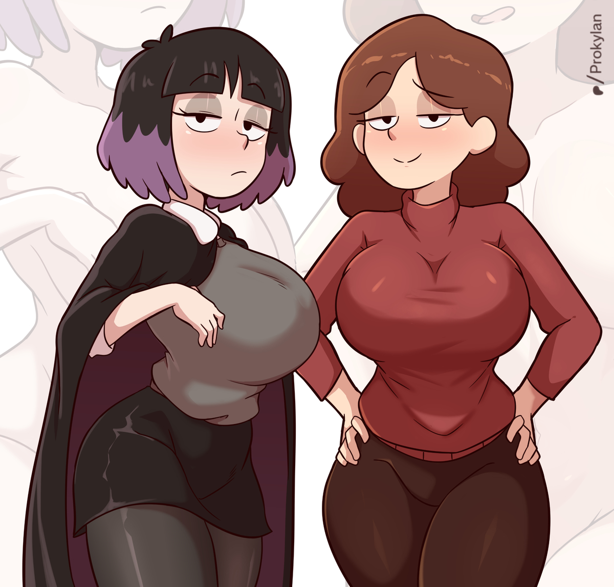 This is a pixiv picture whose title is part 2? 👀💦✂️.