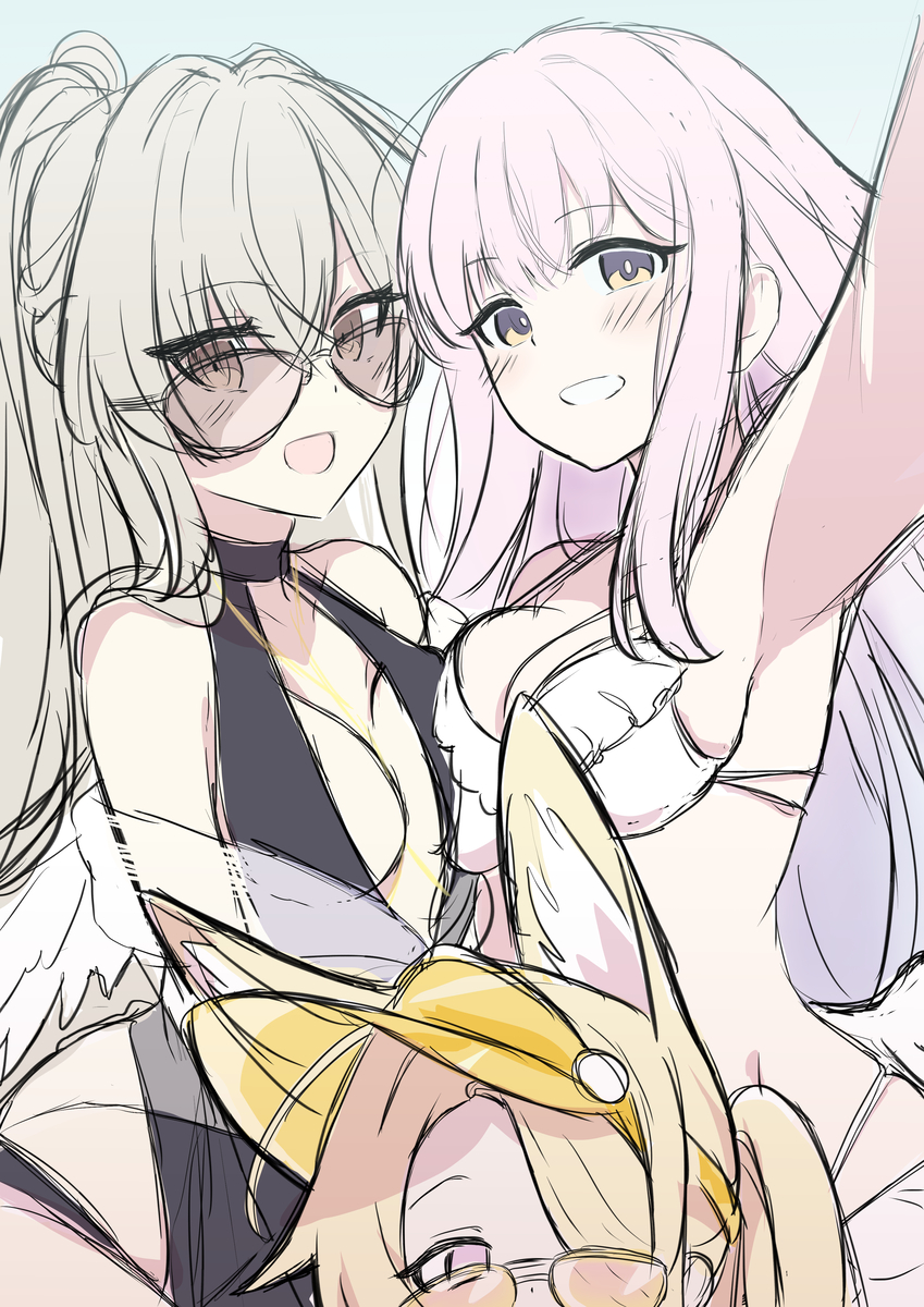 This is a pixiv picture whose title is 水着パーティー⭐︎.