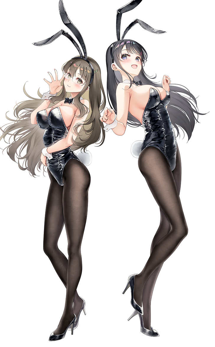 This is a pixiv picture whose title is Wバニー.