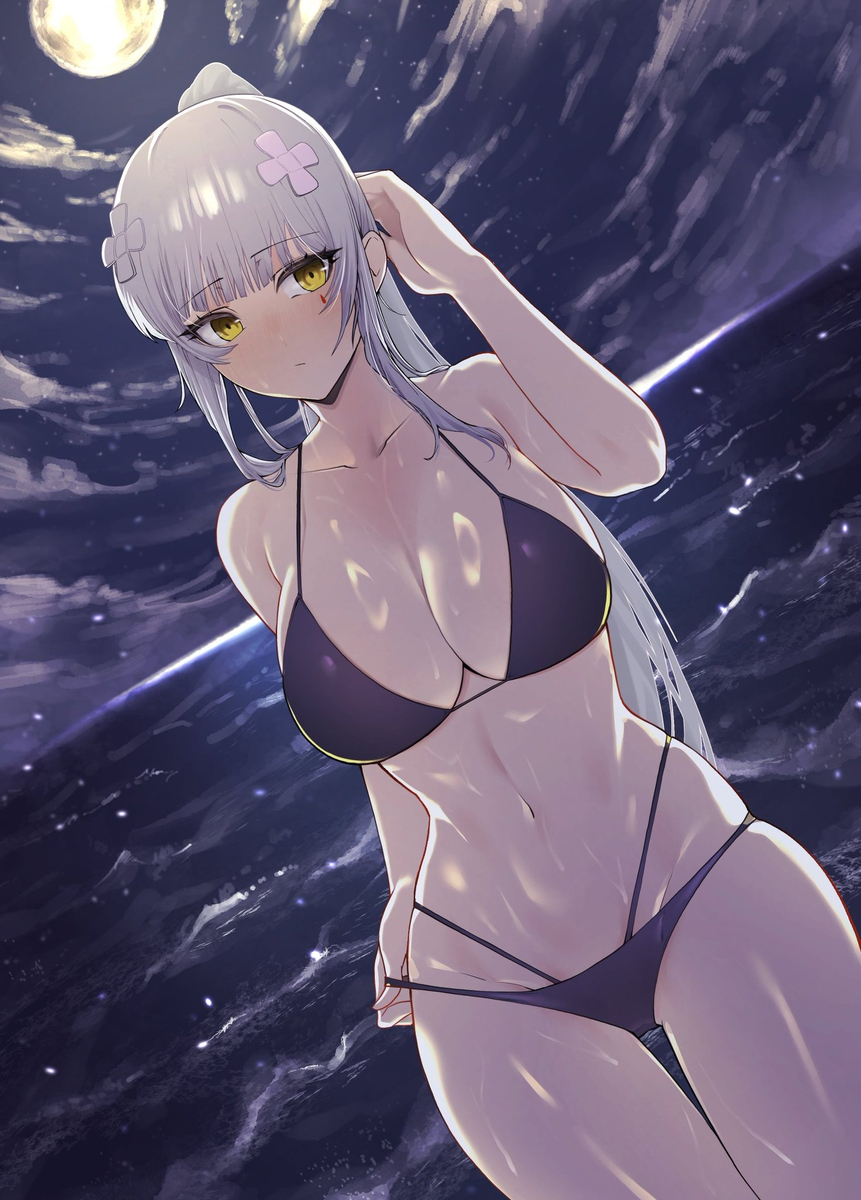 This is a pixiv picture whose title is 수영복.
