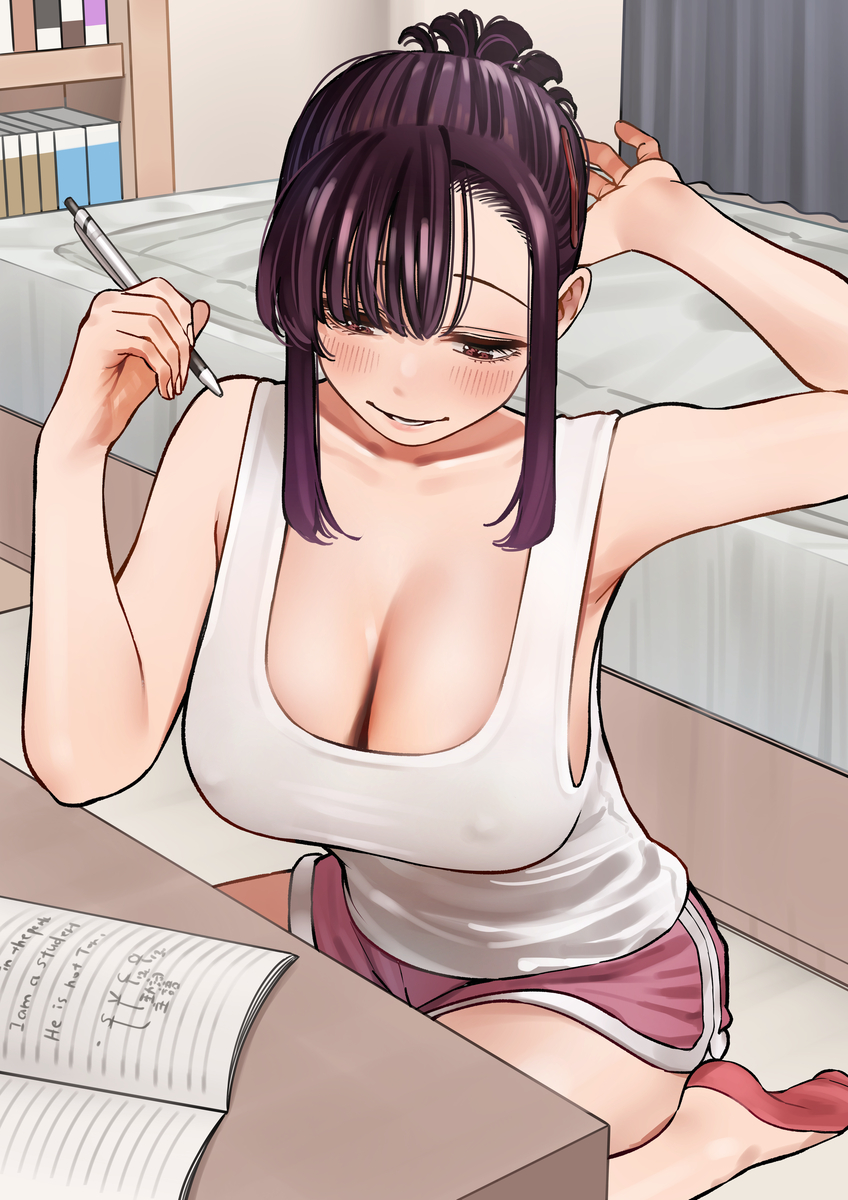 This is a pixiv picture whose title is いとこのお姉ちゃんはいつも無防備.