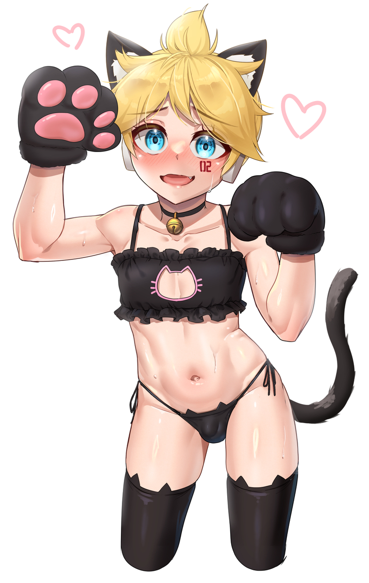 This is a pixiv picture whose title is 猫レンくん.