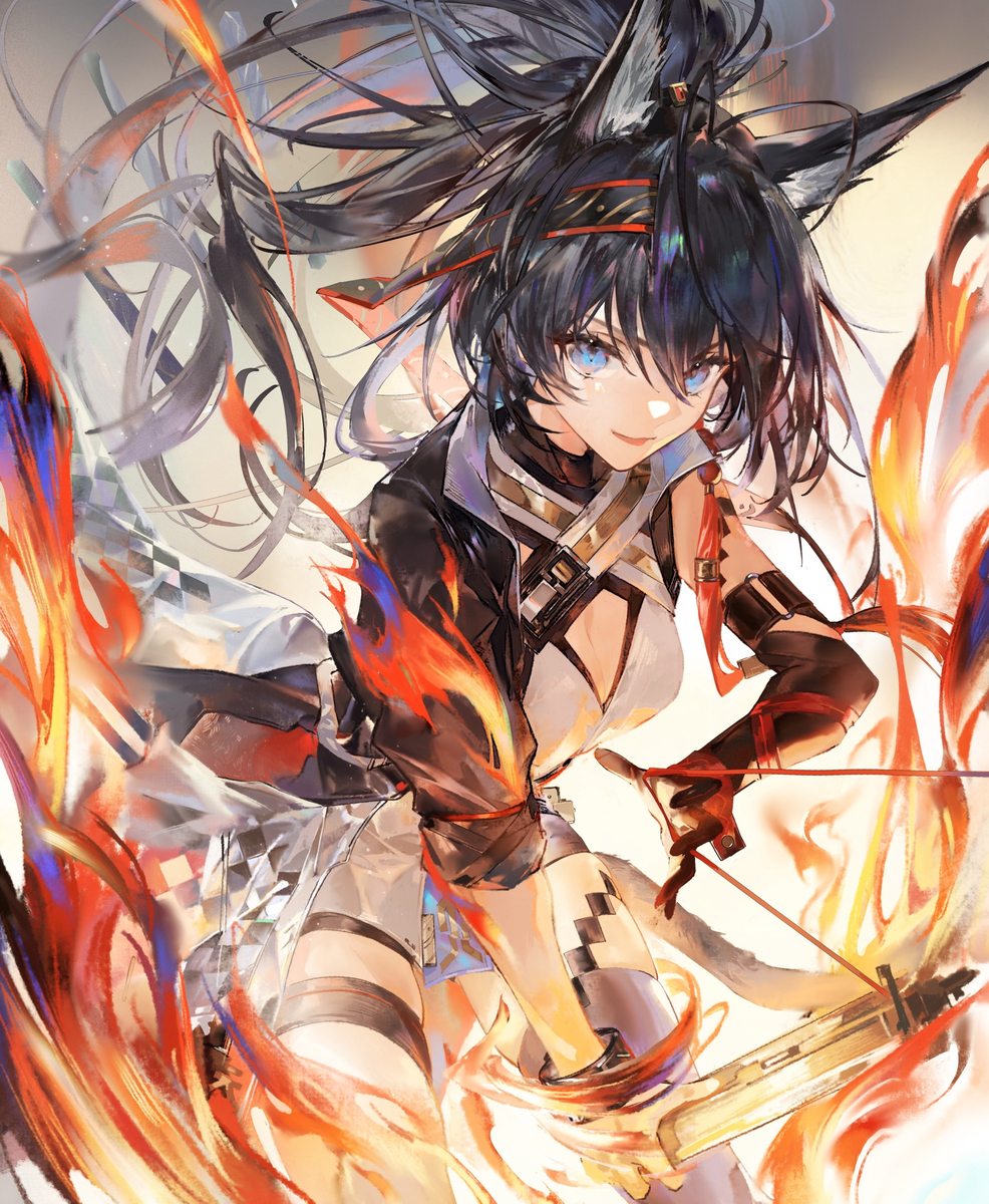 This is a pixiv picture whose title is 🐱.