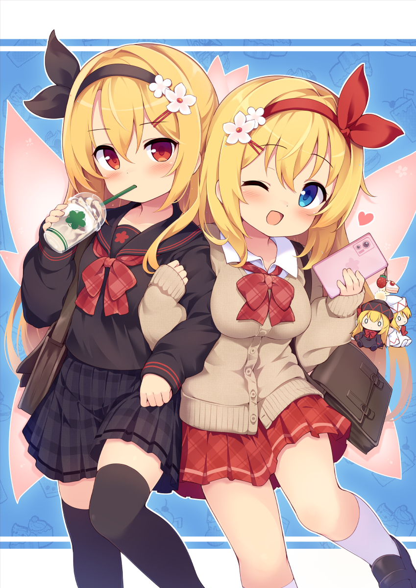 This is a pixiv picture whose title is 制服リリーず.