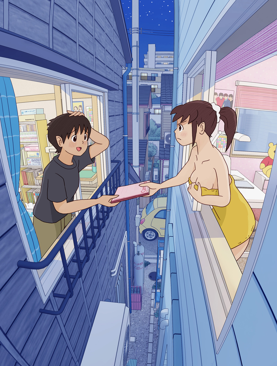 This is a pixiv picture whose title is おーい　ごめん！宿題見せて.