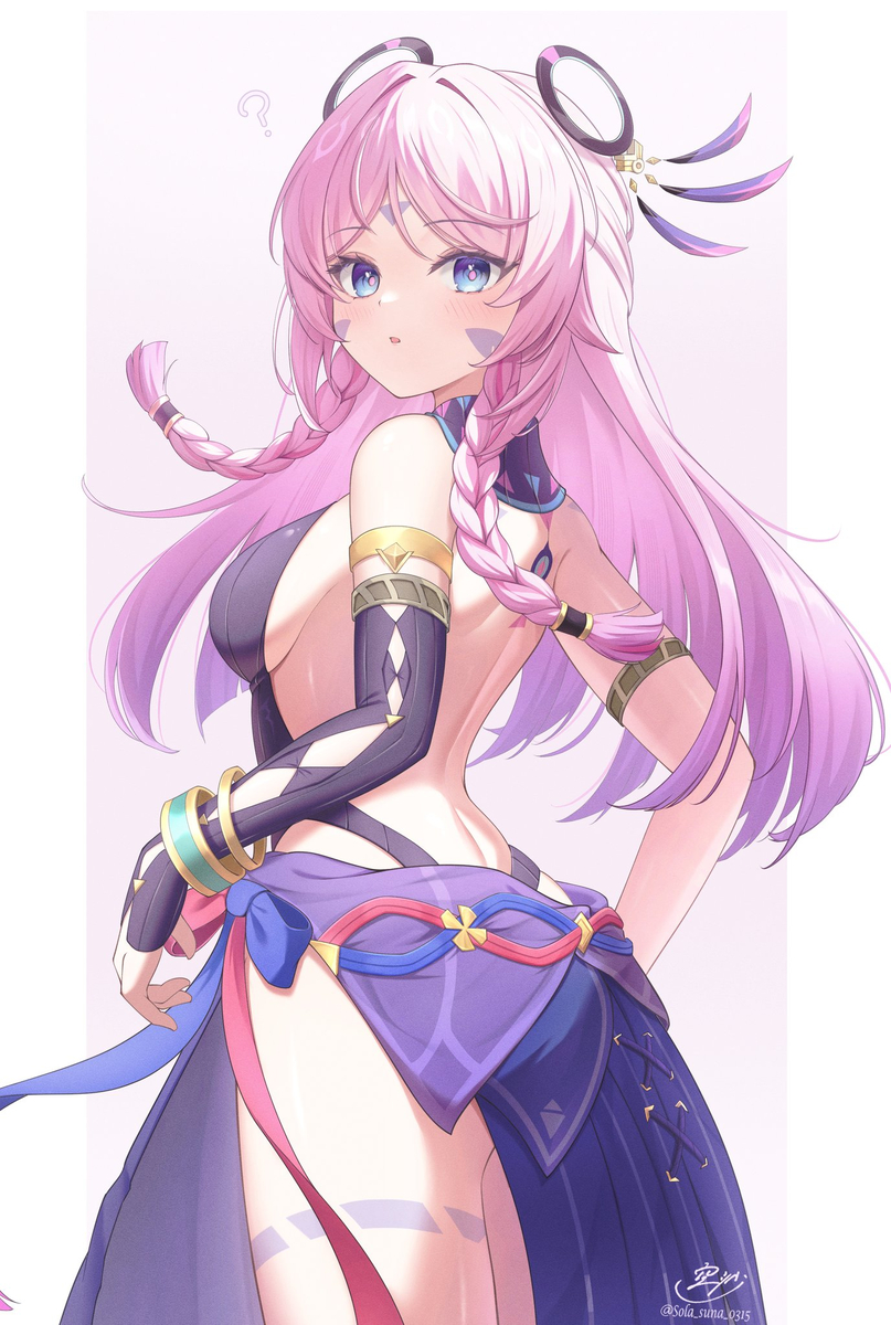 This is a pixiv picture whose title is (背中が)オープンワールド.