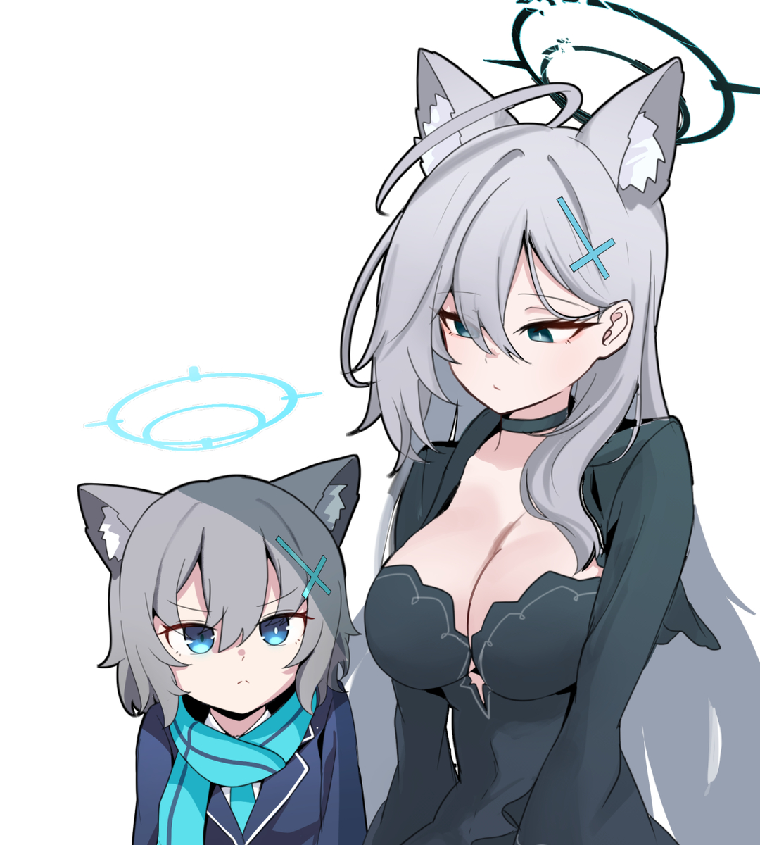 This is a pixiv picture whose title is 늑대와 함께 춤을.