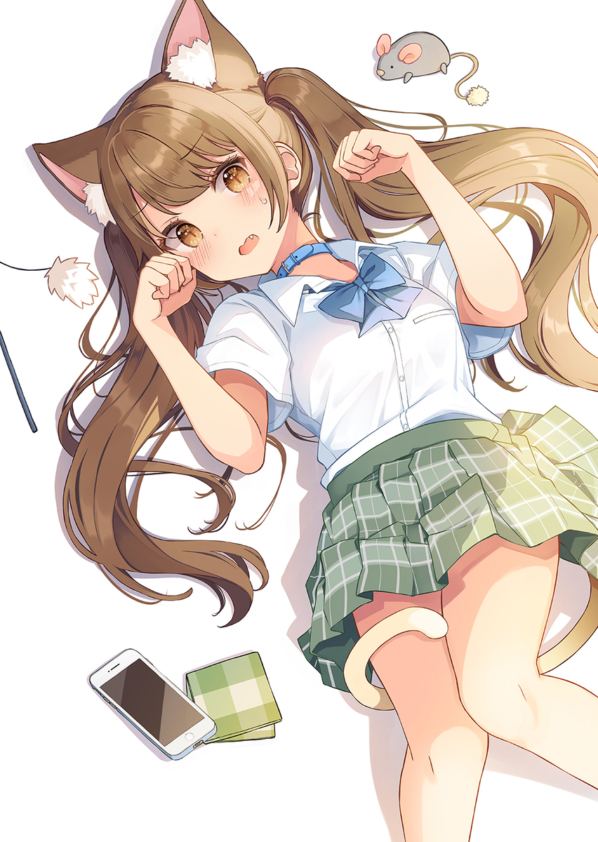 This is a pixiv picture whose title is 「…にゃ～ん」.