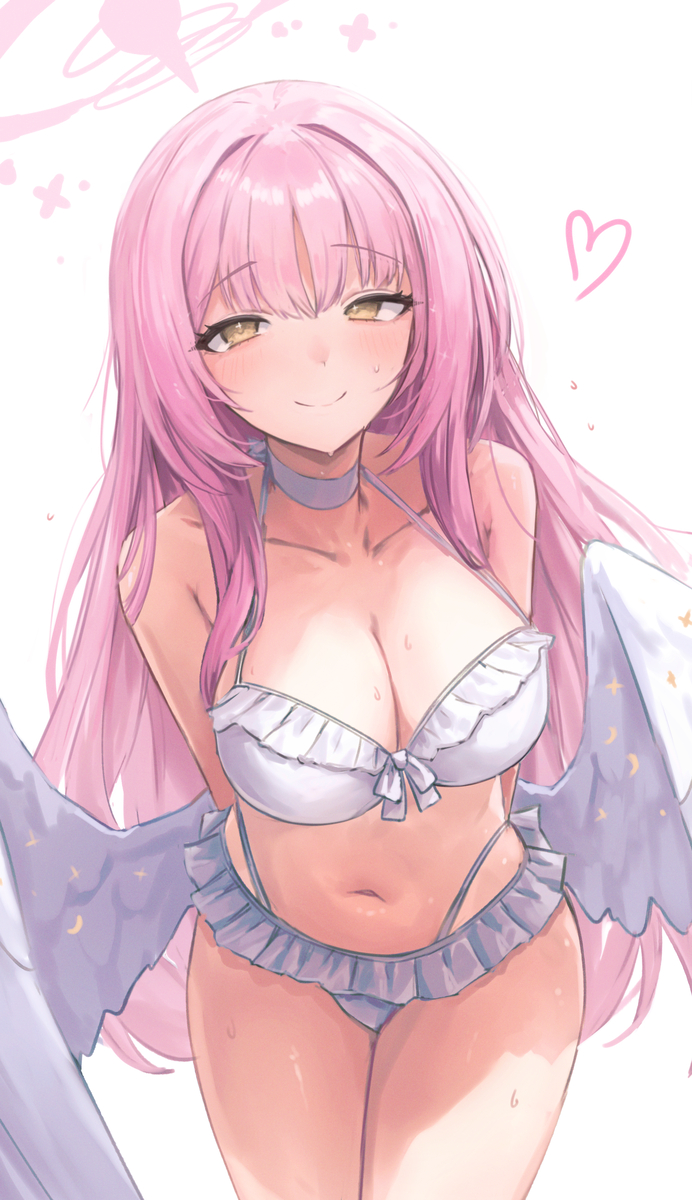This is a pixiv picture whose title is ミカ(水着).