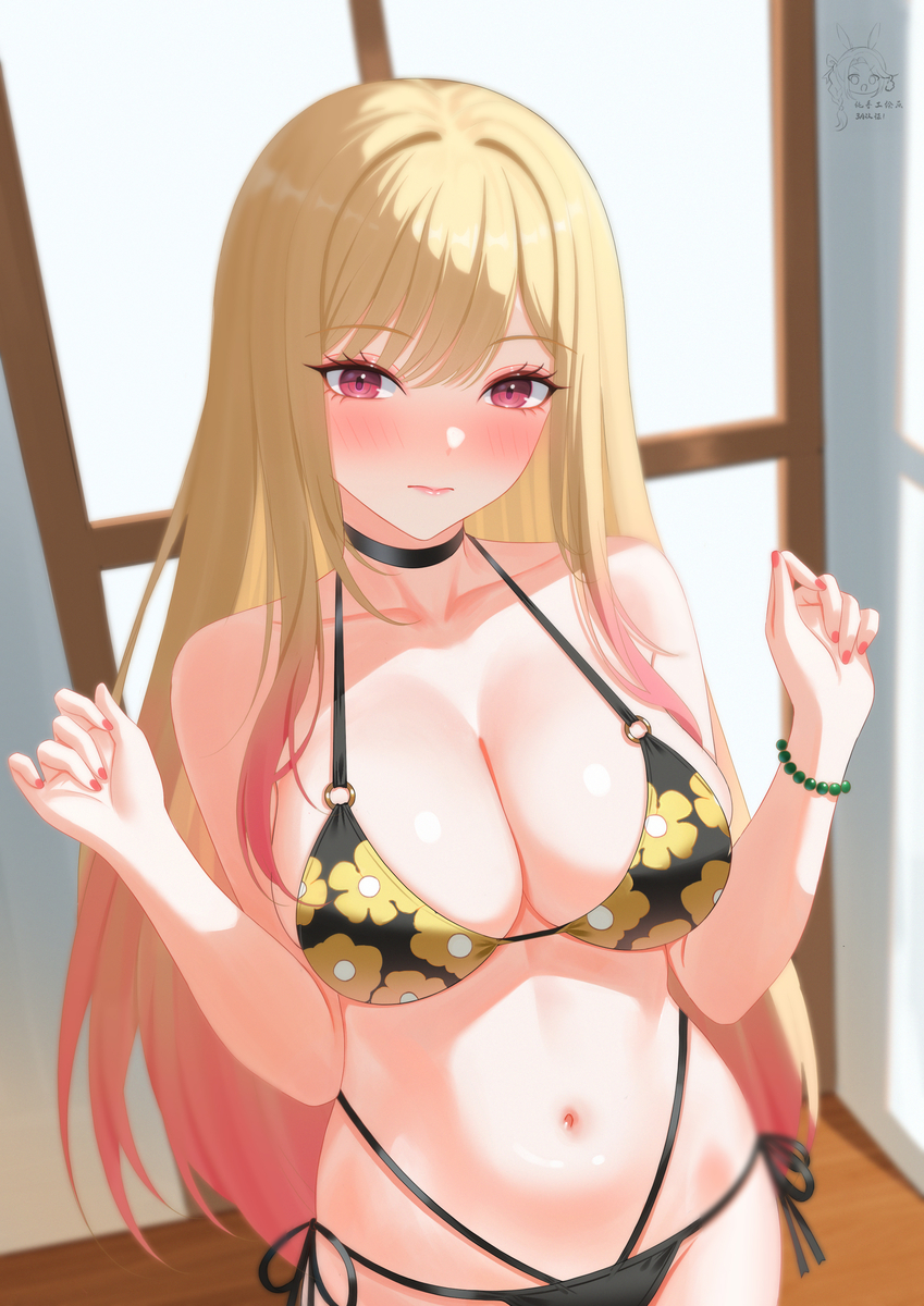 This is a pixiv picture whose title is 喜多川海梦.