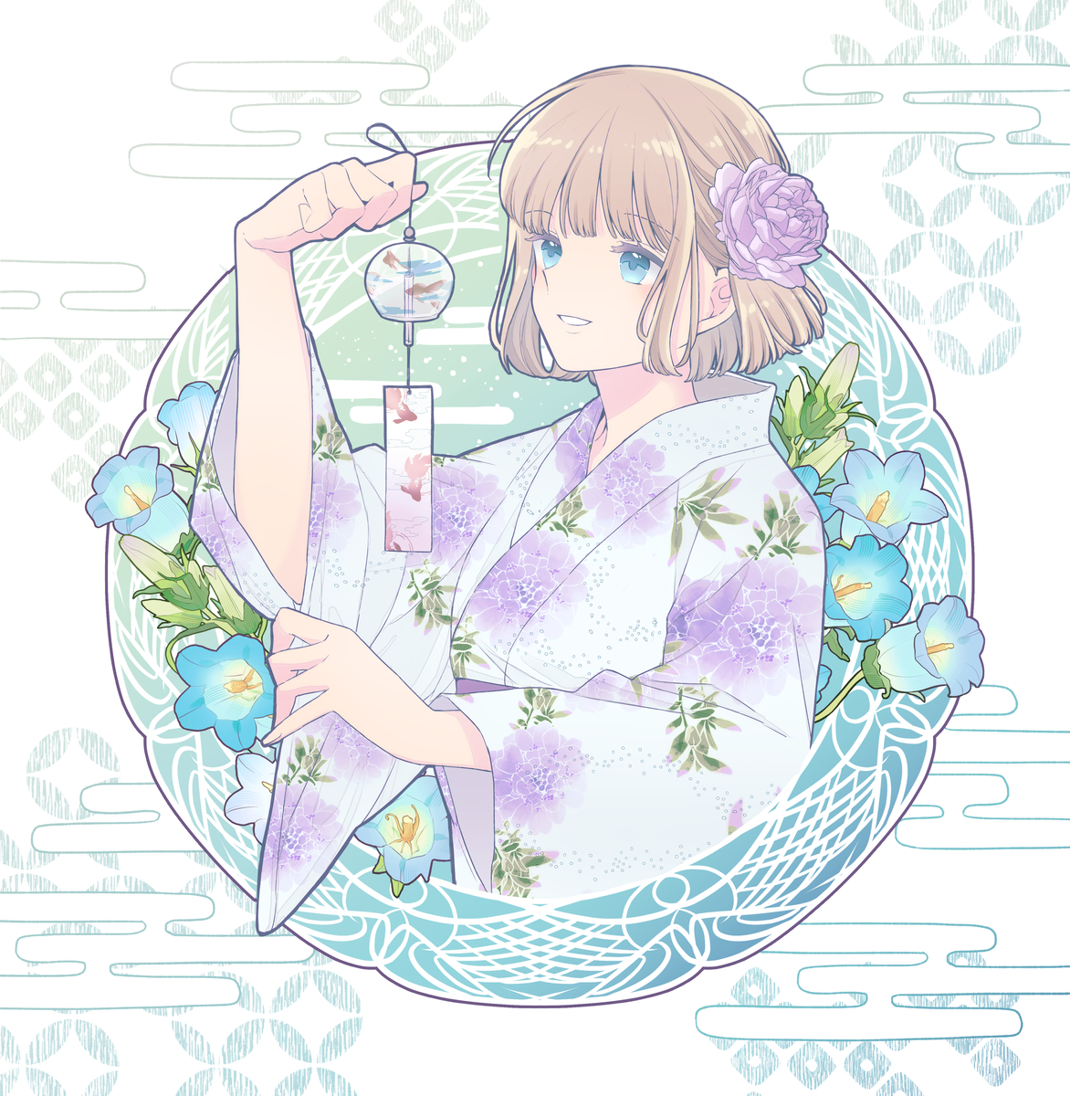 This is a pixiv picture whose title is 夏の星輪女子絵まとめ.
