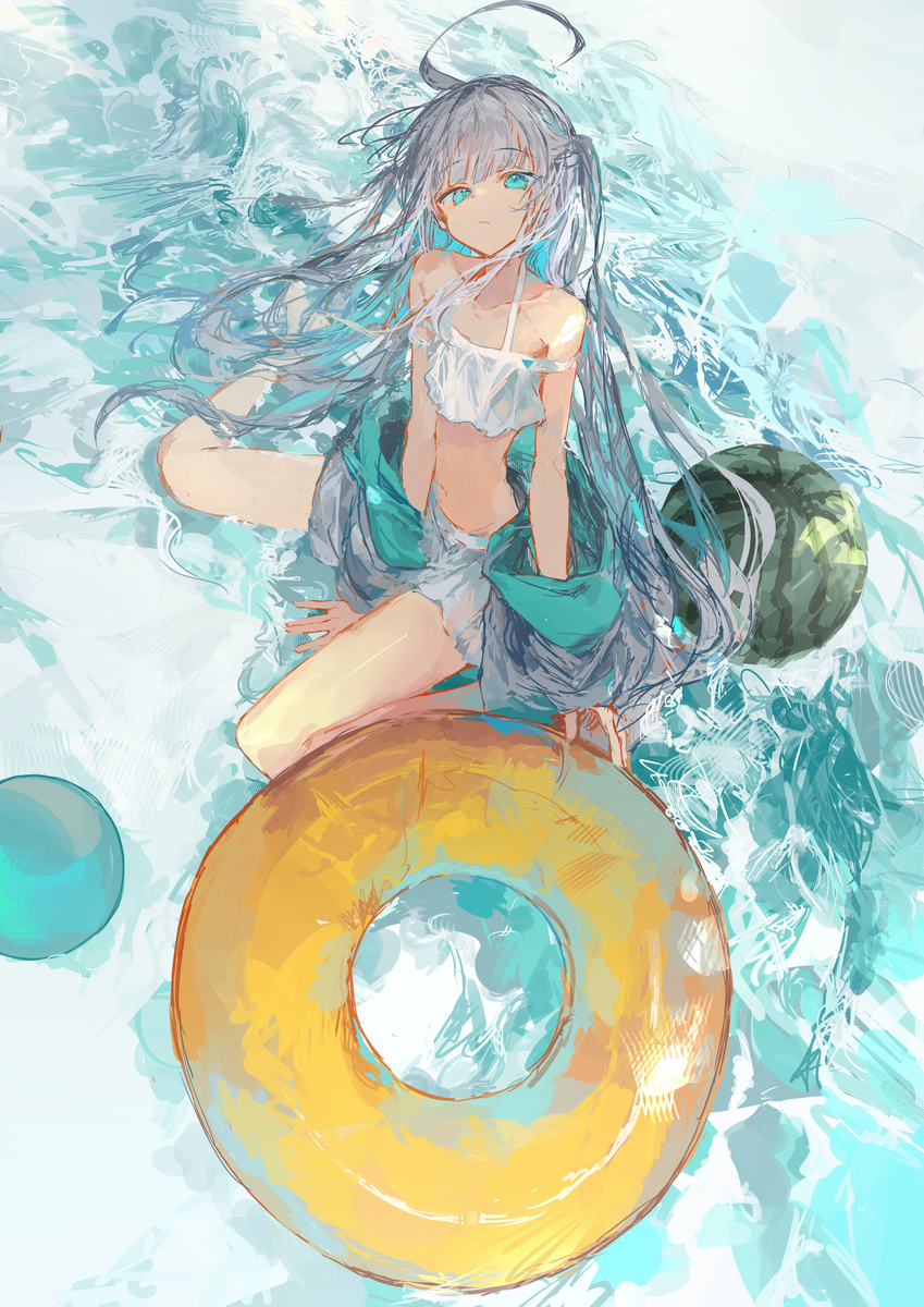 This is a pixiv picture whose title is 🌊.