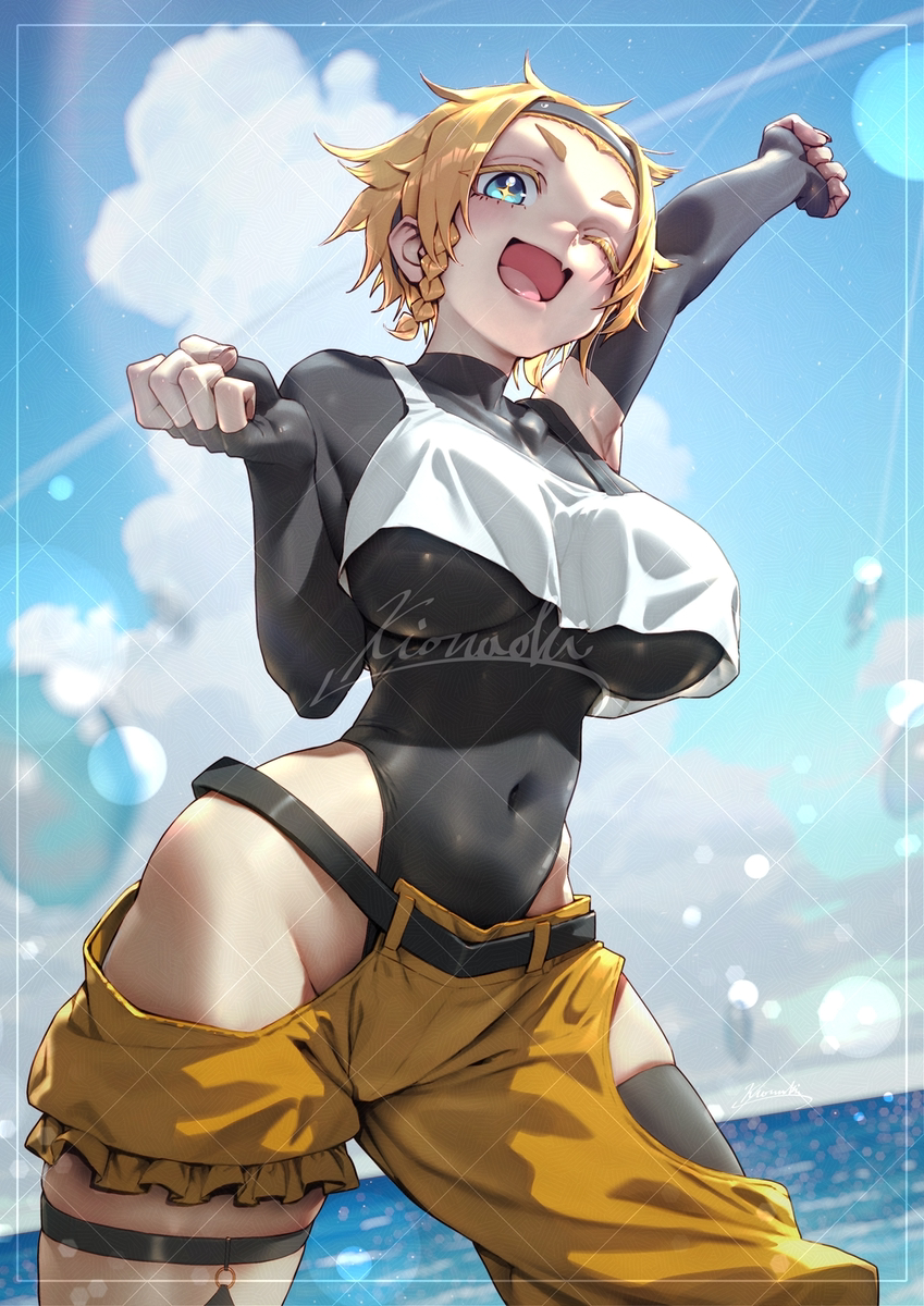 This is a pixiv picture whose title is 常夏の南半球.