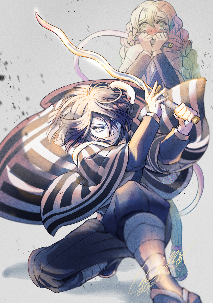 This is a pixiv picture whose title is 甘露寺に近づくな.