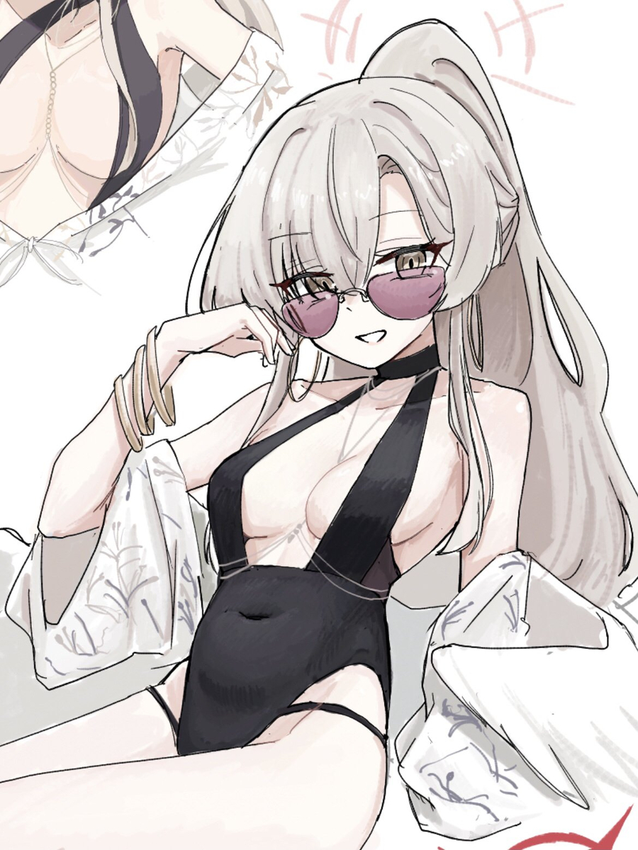 This is a pixiv picture whose title is ナギサ水着おめでとう！.
